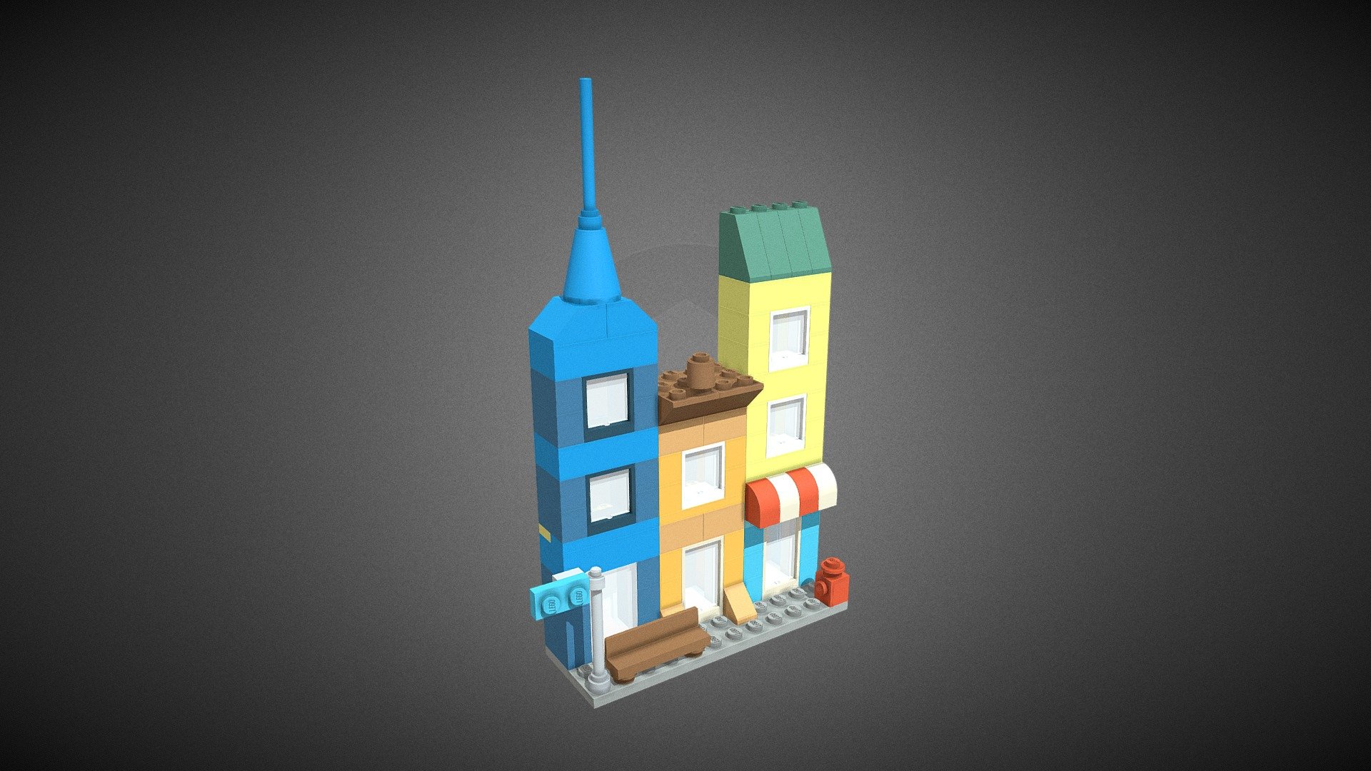 City Skyline - Download Free 3D model by kevinix [545ebcf] - Sketchfab