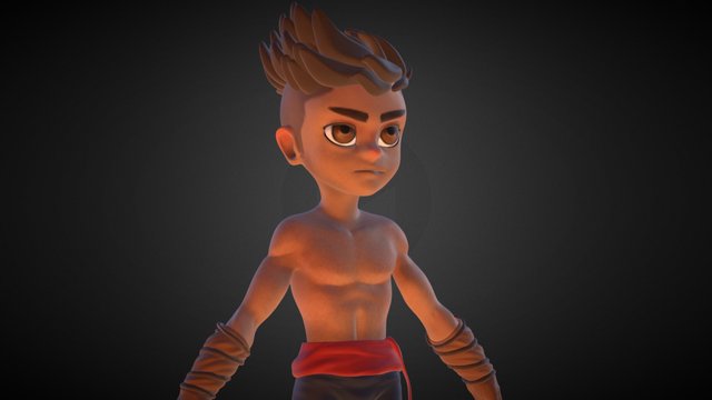 Little Monk 3D Model