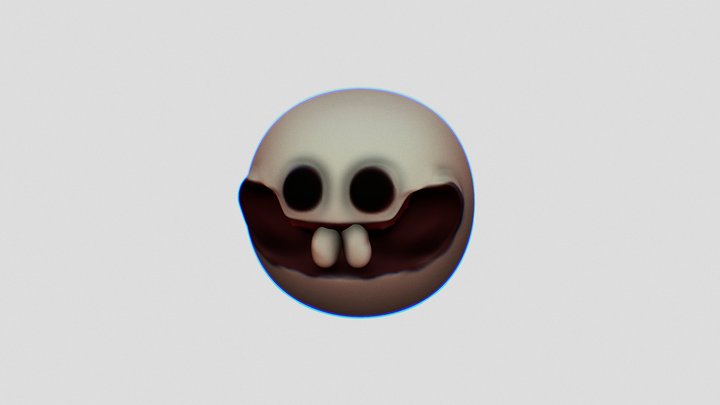 Happy Big Teeth Man 3D Model