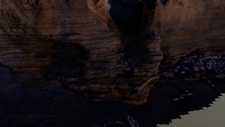 Point Loma Formation, Sunset Cliffs 3D Model