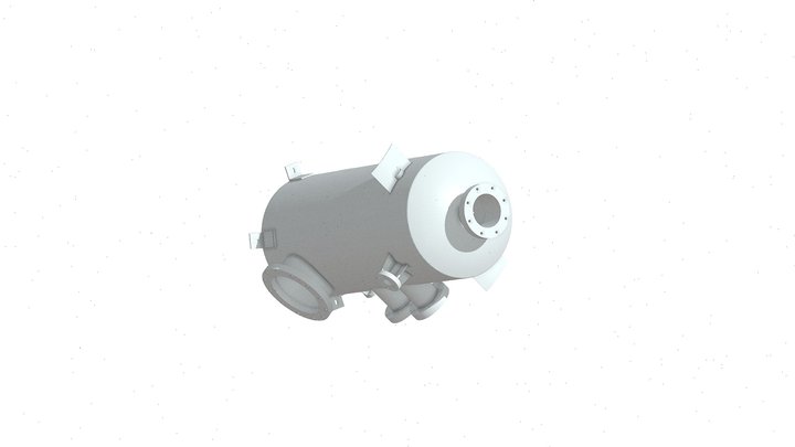 Ø762 GRPFiltrat Tankı 3D Model