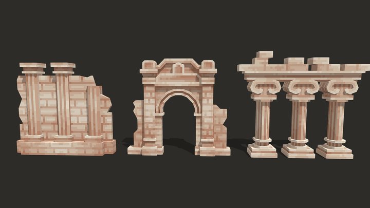 Ancient Decorations 3D Model