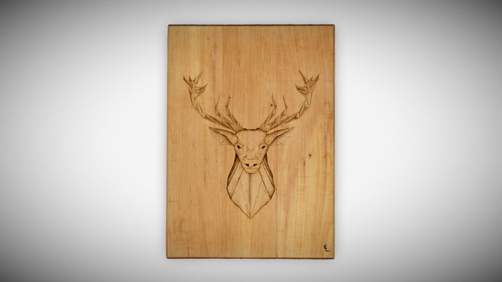 Deer Graphic 3D Model