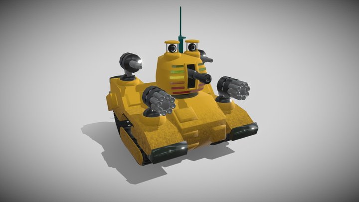 Tiny Tank - PS1 3D Model