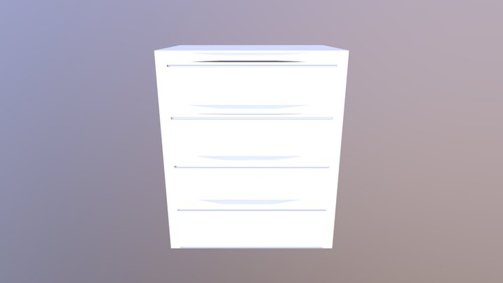 Cabinet(Non-UV-Non-Textured) 3D Model