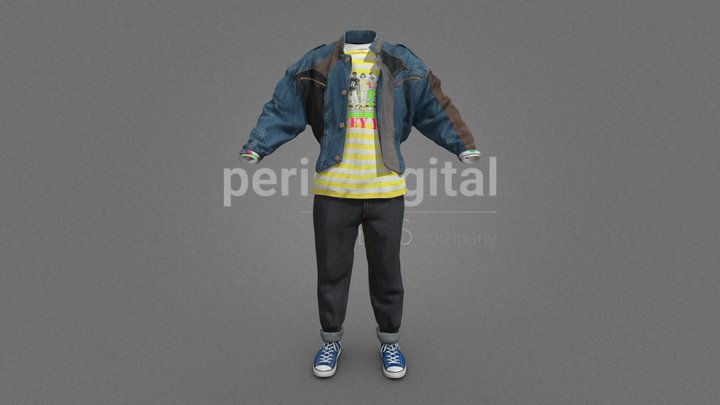 80s Fashion Series - Man 02 3D Model