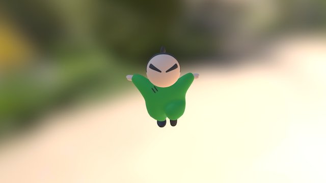 Kung Fu tea’s mascot-Easing 3D Model