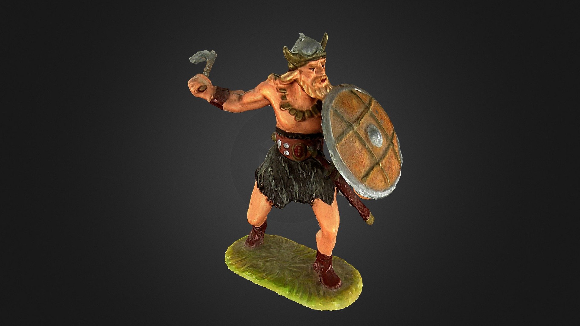 Elastolin viking with axe
