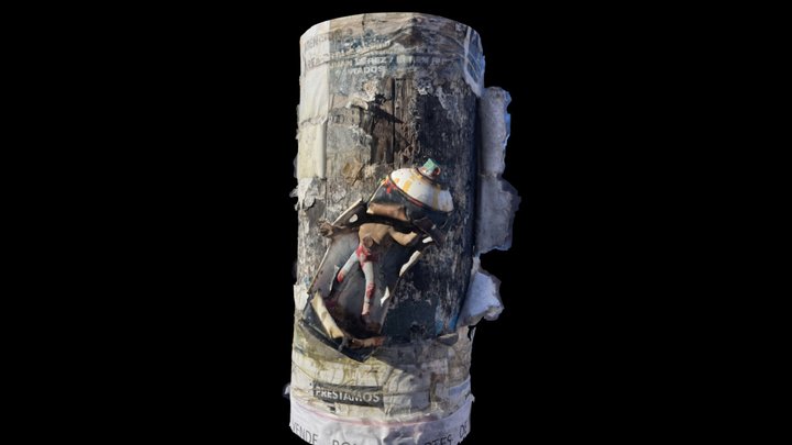 Lata de aerosol con muñeco – Gratis 3D-model STL