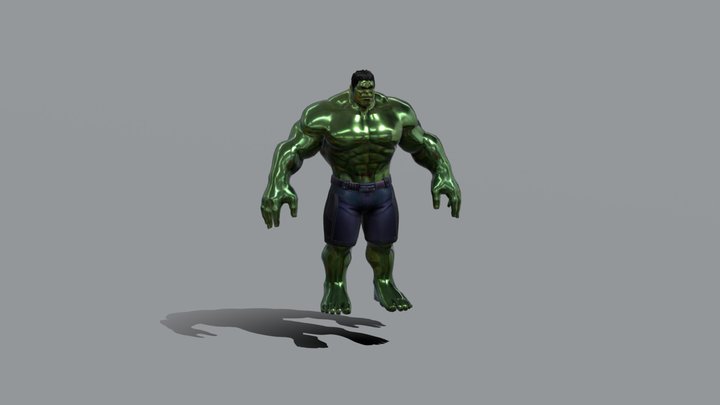 hulk_rigged 3D Model