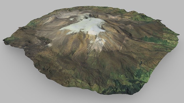 Volcán Nevado Del Ruiz - Nevado Del Ruiz Volcano 3D Model