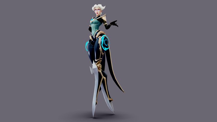 modelo 3d Evelynn League Of Legends T Pose no rig - TurboSquid 1889012