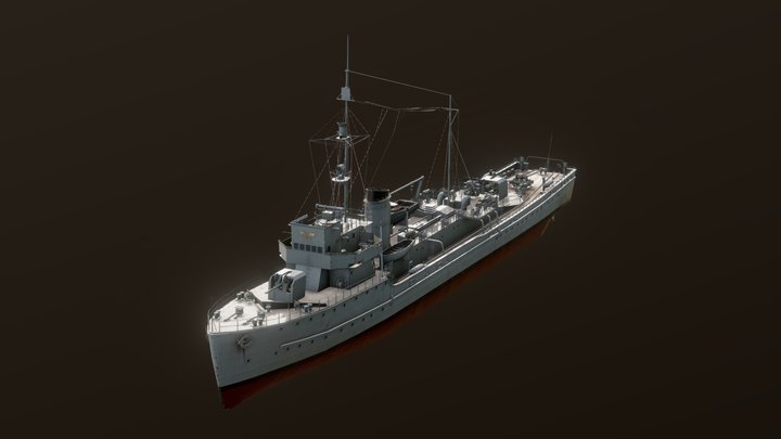 Type 1935 M-Boat 3D Model