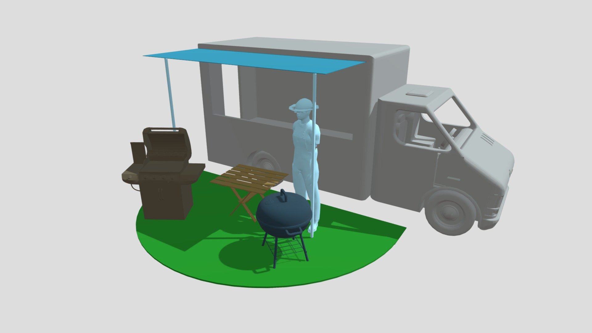 VAN bbq - 3D model by P&CE Promotion & Communication Events (@pecevents ...