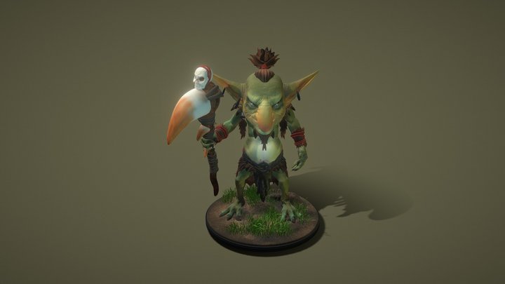 Jungle Goblin 3D Model