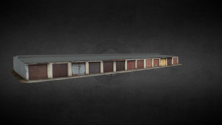 Urban garages 3D Model