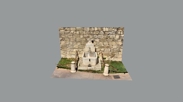 Fuente con pila 3D Model