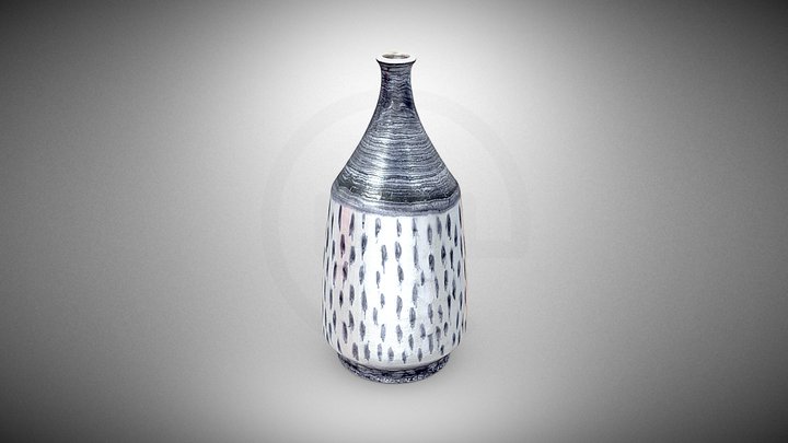 Blue and white vase – Free 3D Model STL