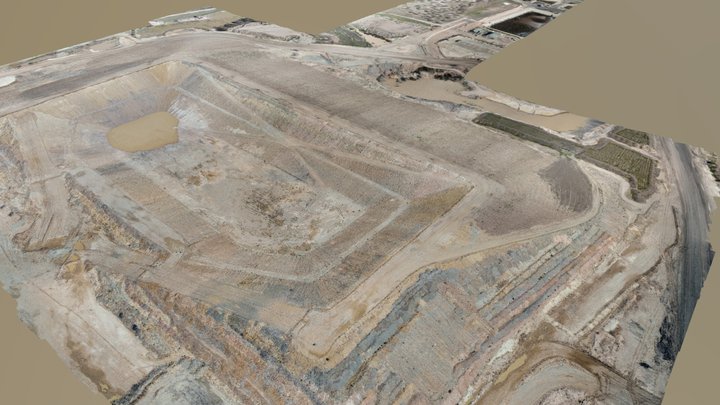 Coal mine pit survey 3D Model