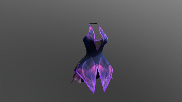 Pocolov Dress 01 Victoria 3D Model
