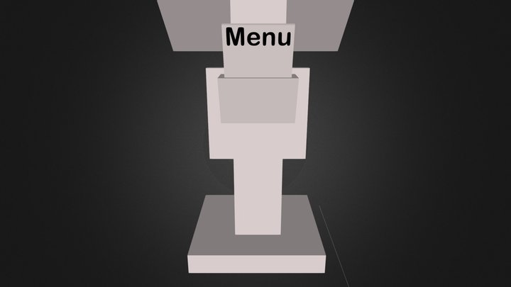 menu stand 3D Model