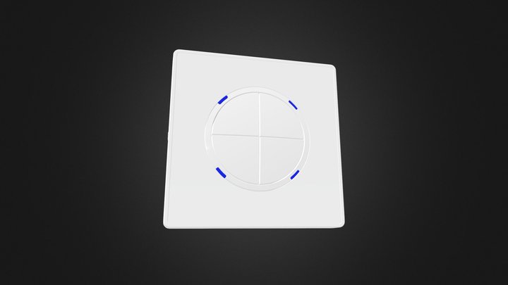 Circle-switch-4gang 3D Model