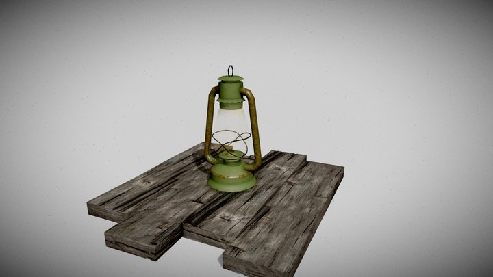 Gas Lamp 3D Model