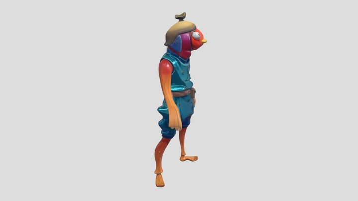 Fishy Fortnite Skin 3D Model