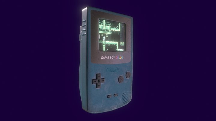 GameBoy Color 3D Model