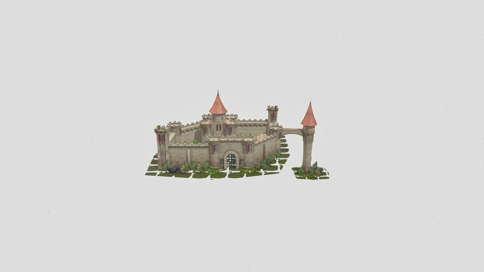 medieval_castle_gltf - 3D model by evanclagg01131989 [5470dd5] - Sketchfab