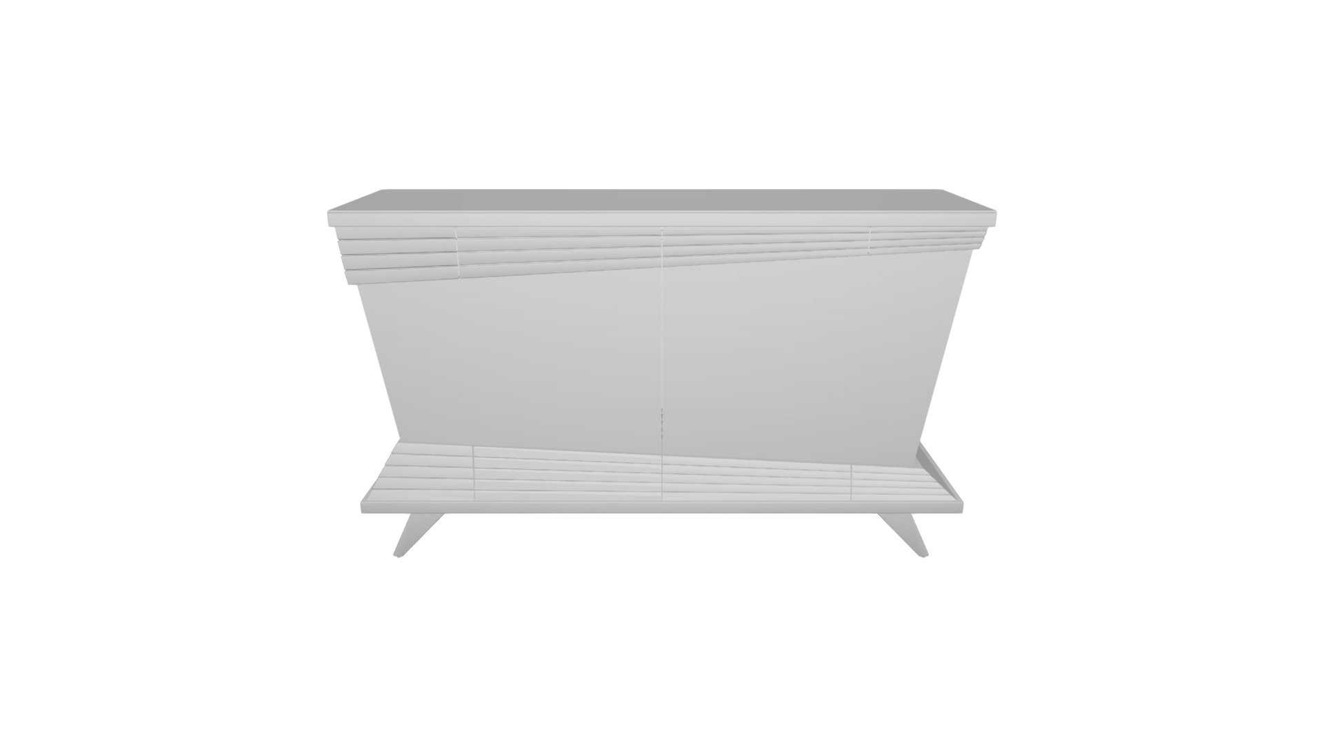 Dresser 2door ivory in combination with a m... 3D model by dghome
