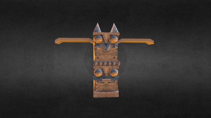 Maya Totem 3D Model
