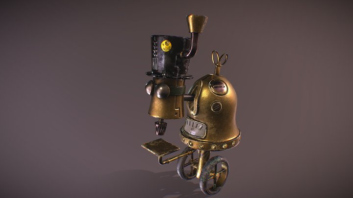 Steam Robot 3D Model