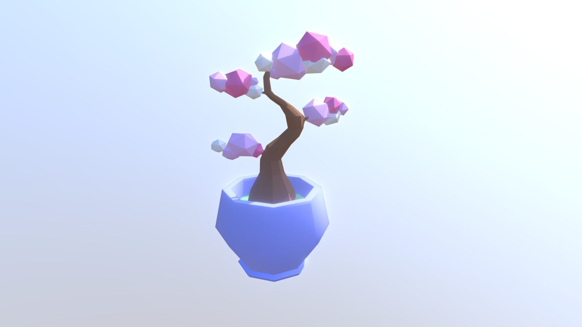 Low-Poly Bonsai