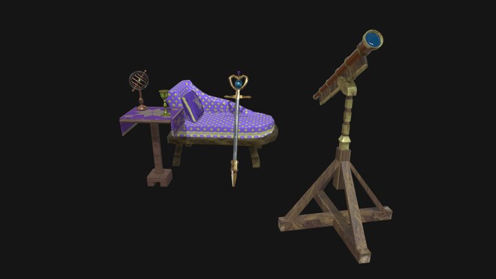 Astrological Objects 3D Model