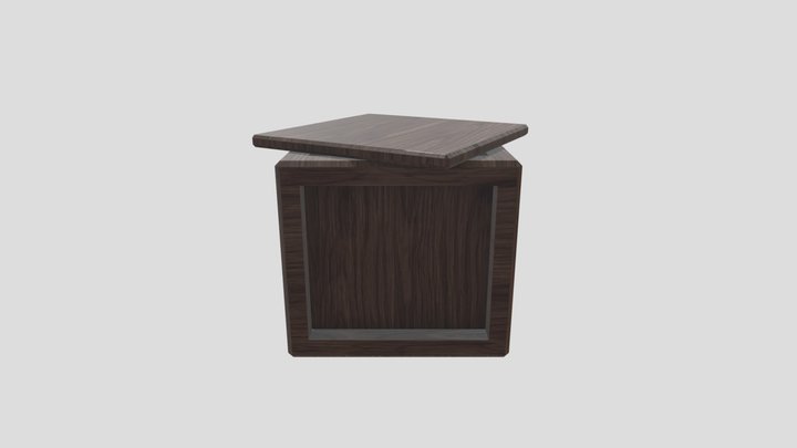 High-Poly_Wooden_Crate 3D Model
