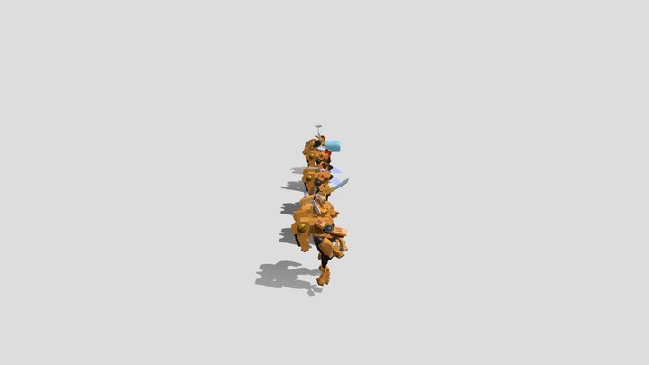 XV8 Crisis battlesuits 3D Model