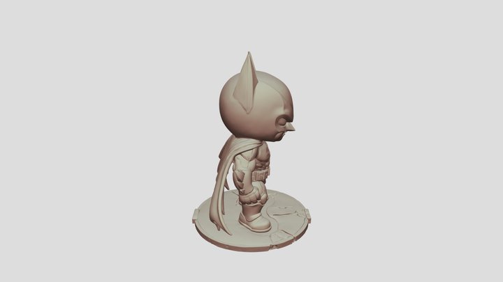 Chibi Batman For 3d Printing 3D Model