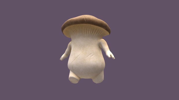 Mushroom Character 3D Model