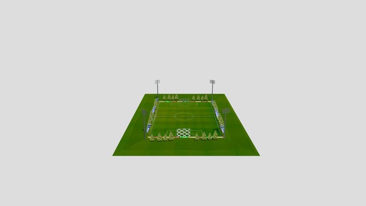 Soccer Field - Football Ground 3D Model