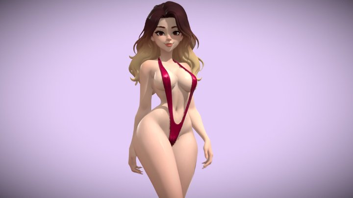 Sexy Scarlet Siren free download 3D Model