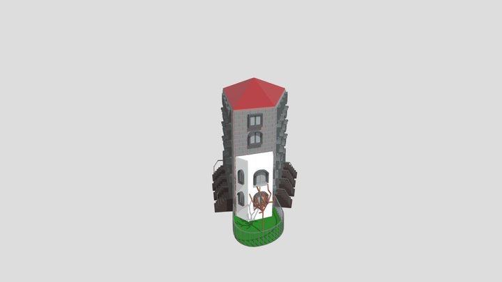 Low Poly house 3D Model