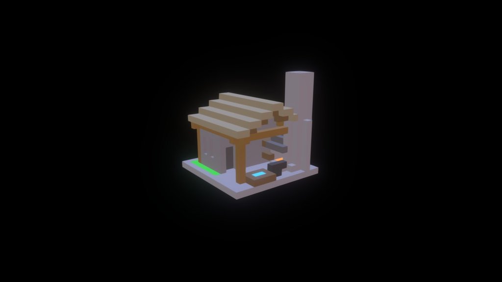 Blacksmith RTS voxel model - 3D model by Rickious Productions ...