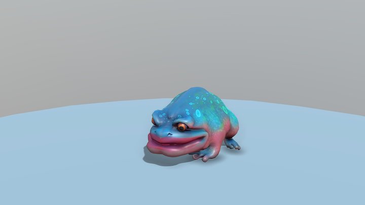 Stylized Toad 3D Model