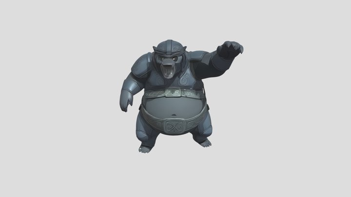 Artio, the petrified bear, in armour