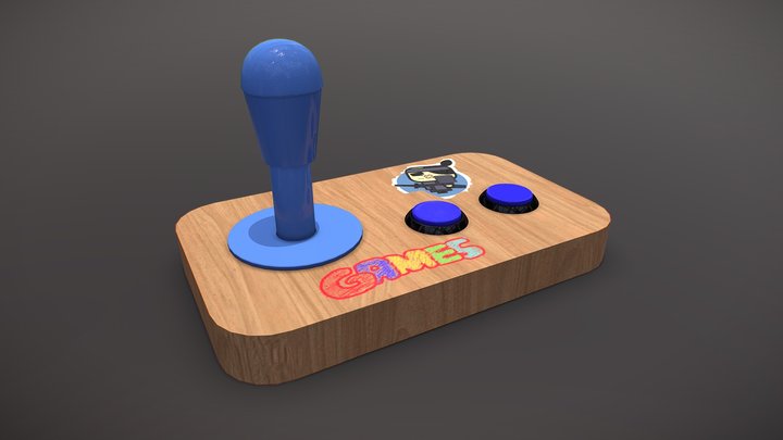 Arcade Control 3D Model