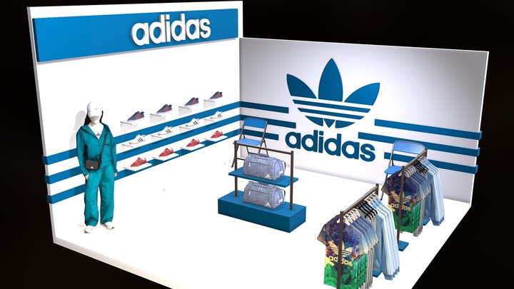 Adias Pop Up store – Modello 3D gratuito STL