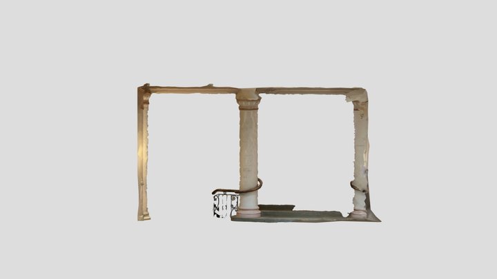 Interior Column of Tabaret Hall 3D Model