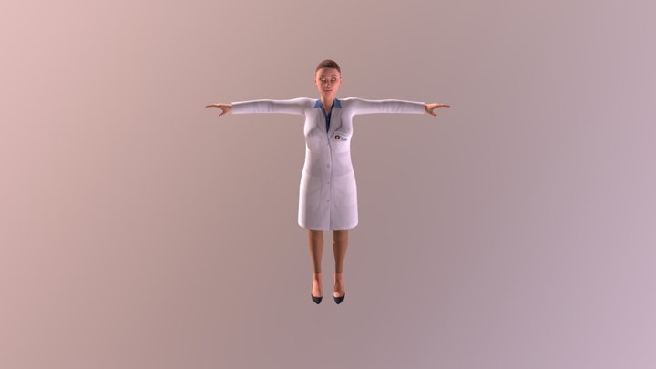 female doctor 2 3D Model