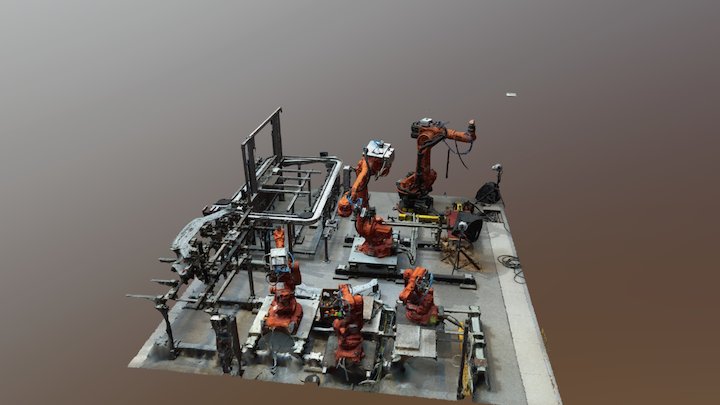 Robotic Cell at Chalmers (1.8 Mio Tris) 3D Model